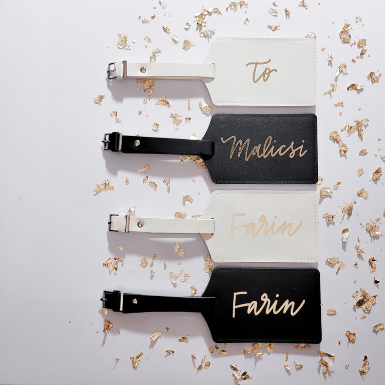 Custom - Luggage Tag, Handlettered