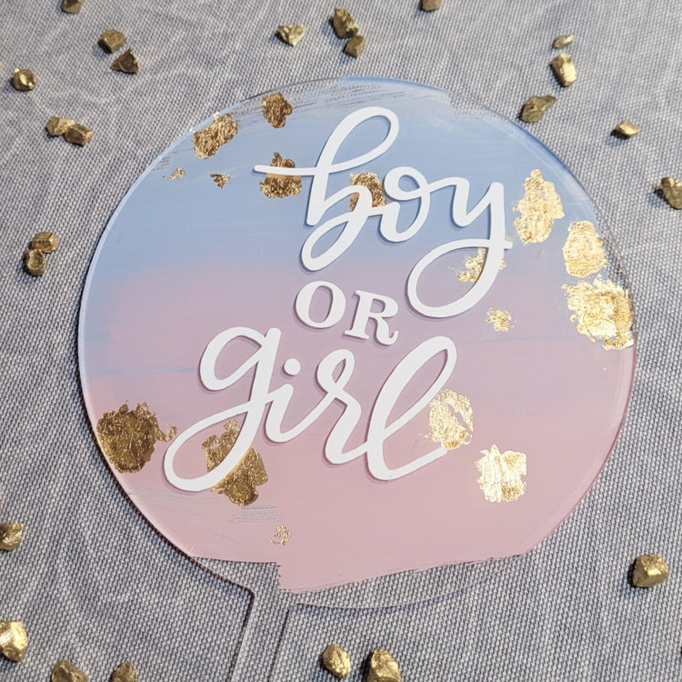 Cake Topper - Boy or Girl