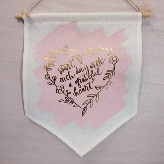 Affirmation Flag - Grateful Heart