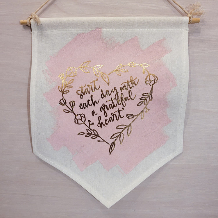 Affirmation Flag - Grateful Heart