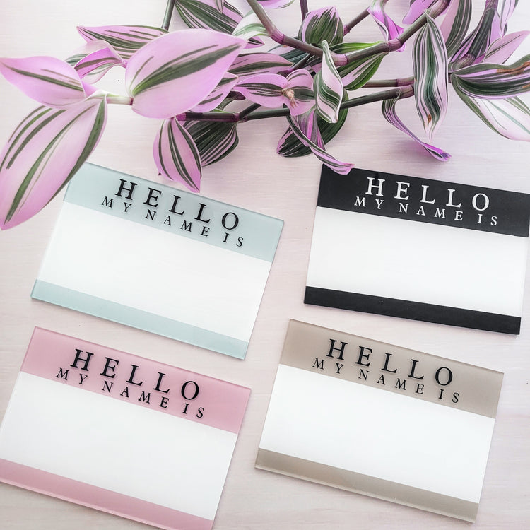 Newborn Name Announcement Keepsake - Hello My Name Is