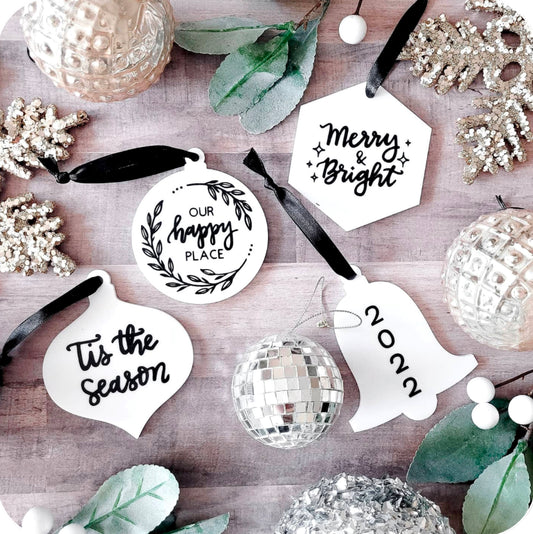 Acrylic Ornament Set of 4